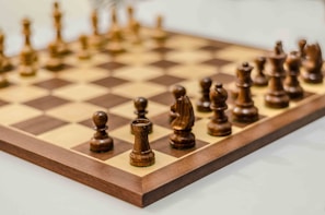 chess pieces on chess board
