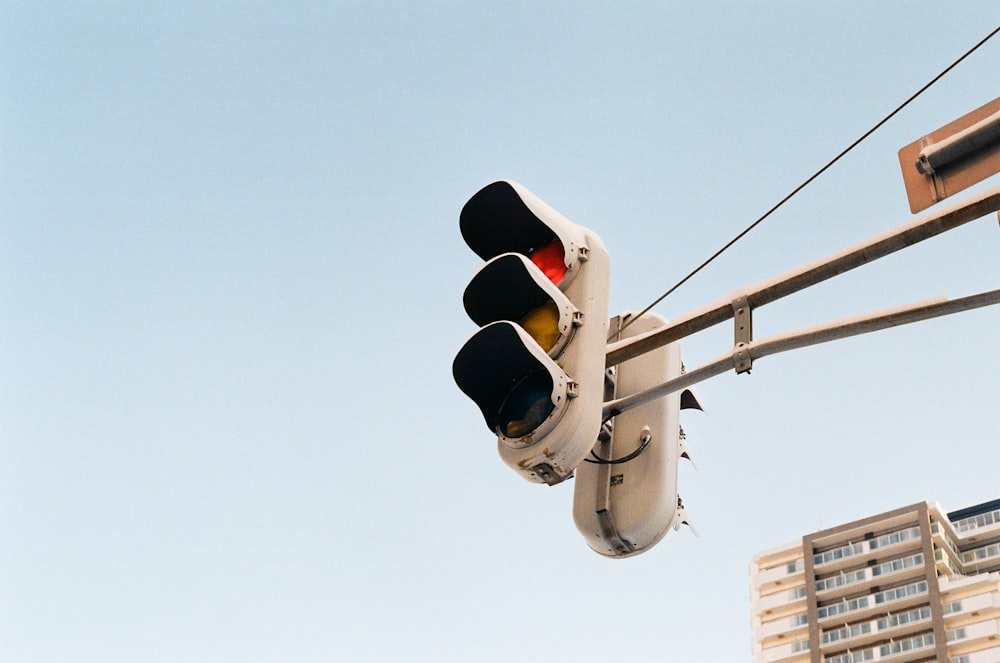 traffic light with red light