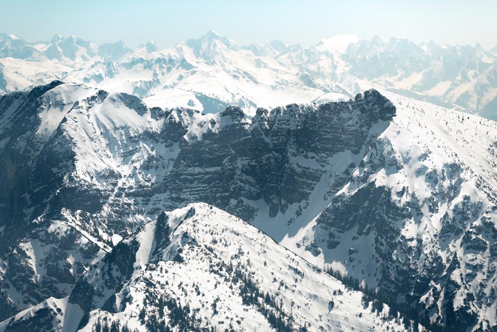 snow covered mountain during daytime