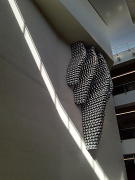 A stunning aluminium wall art piece enhancing a modern interior.