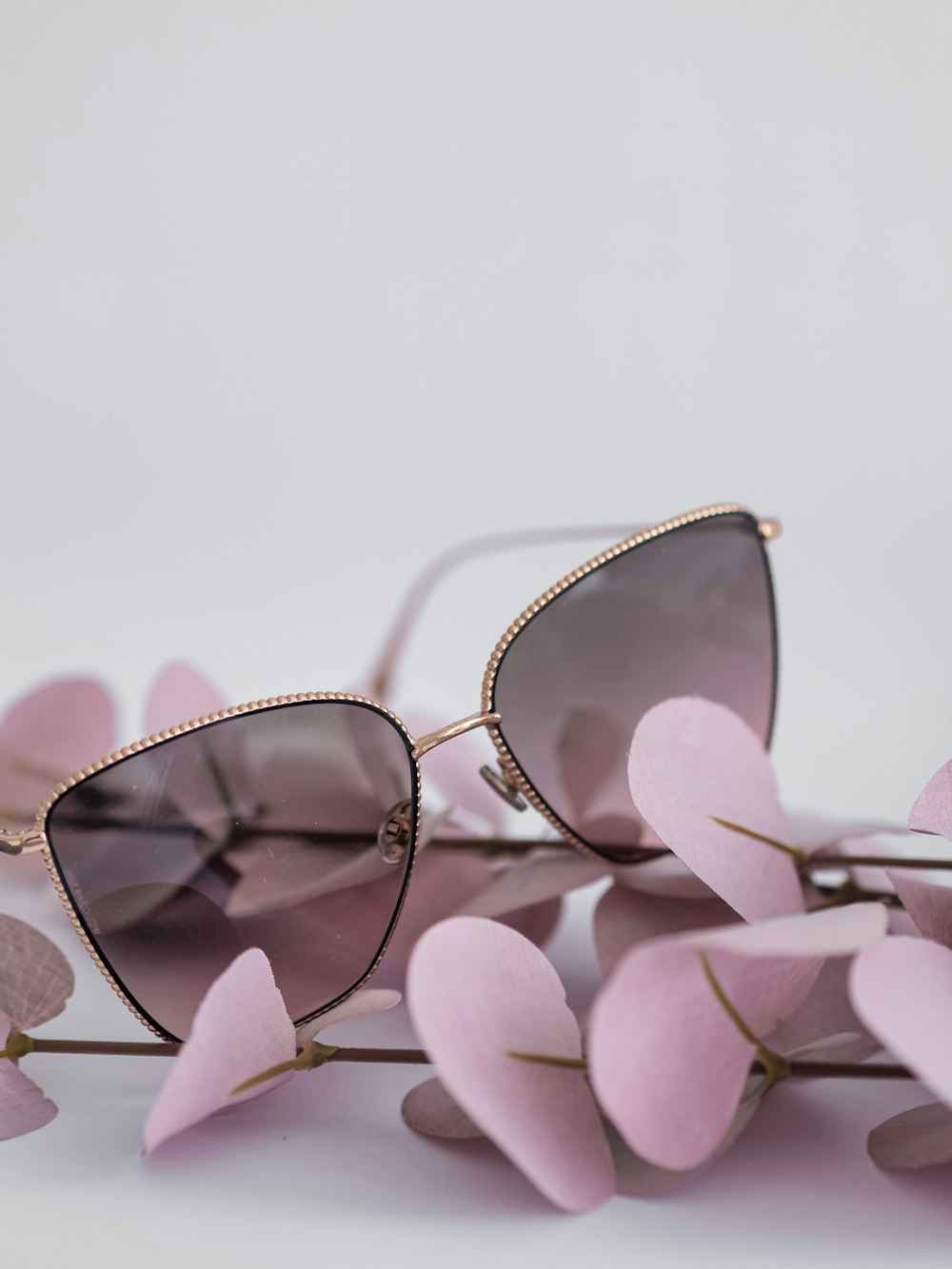 silver framed aviator style sunglasses