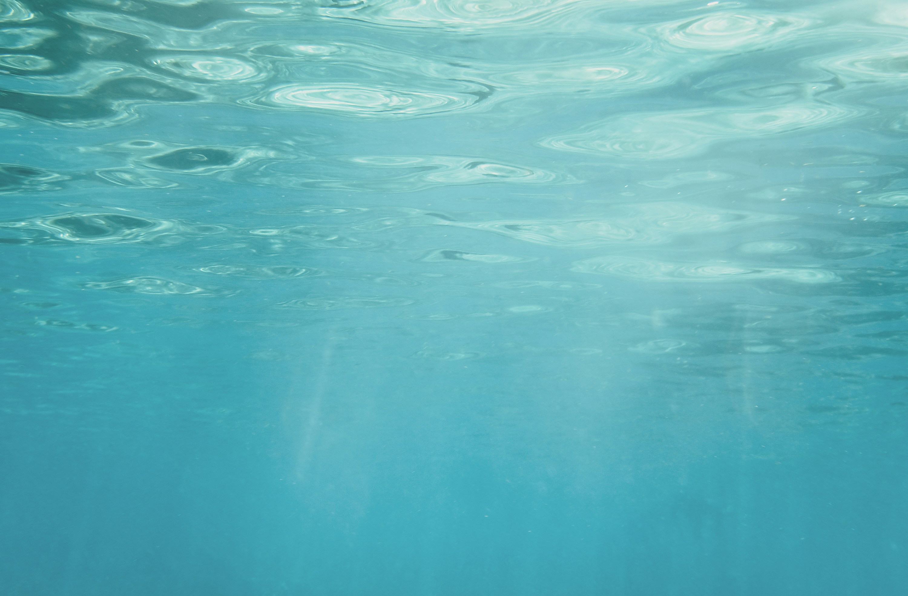 blue water with white bubbles, 
