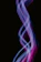 A glowing 3D Aries zodiac symbol swirling in neon purple and gold against a dark cosmic background.