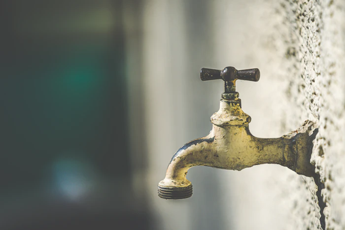 Outdoor brass water tap