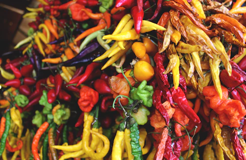 red and yellow chili peppers