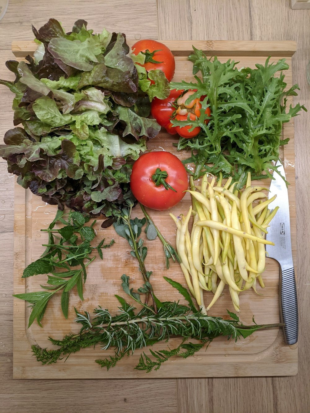 green vegetable on white ceramic plate