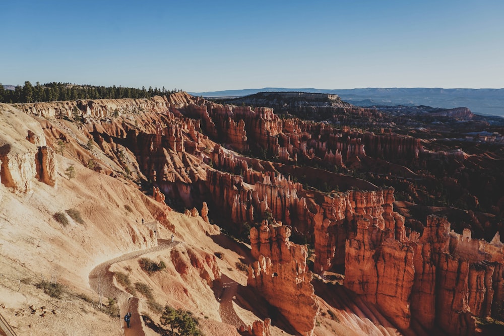 brown rock formation under blue sky during daytime