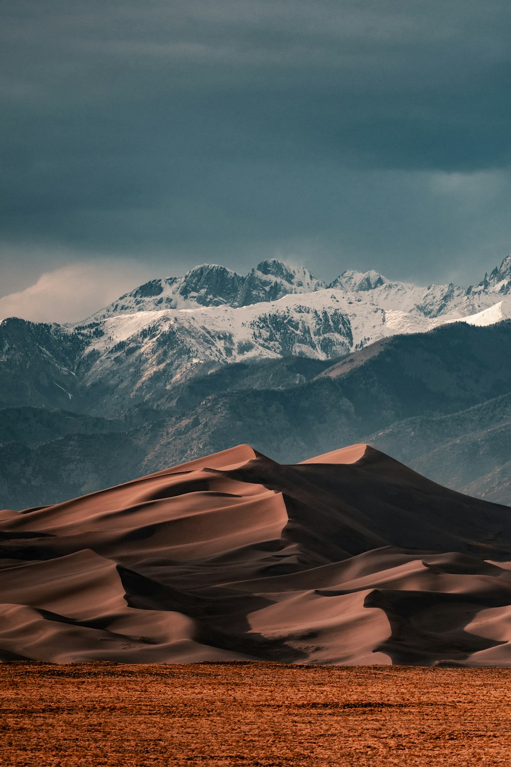 montagnes enneigées pendant la journée