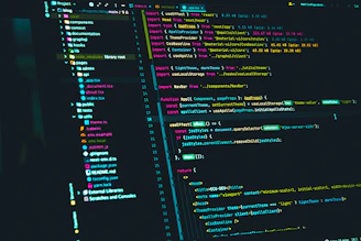 code editor displaying react source code