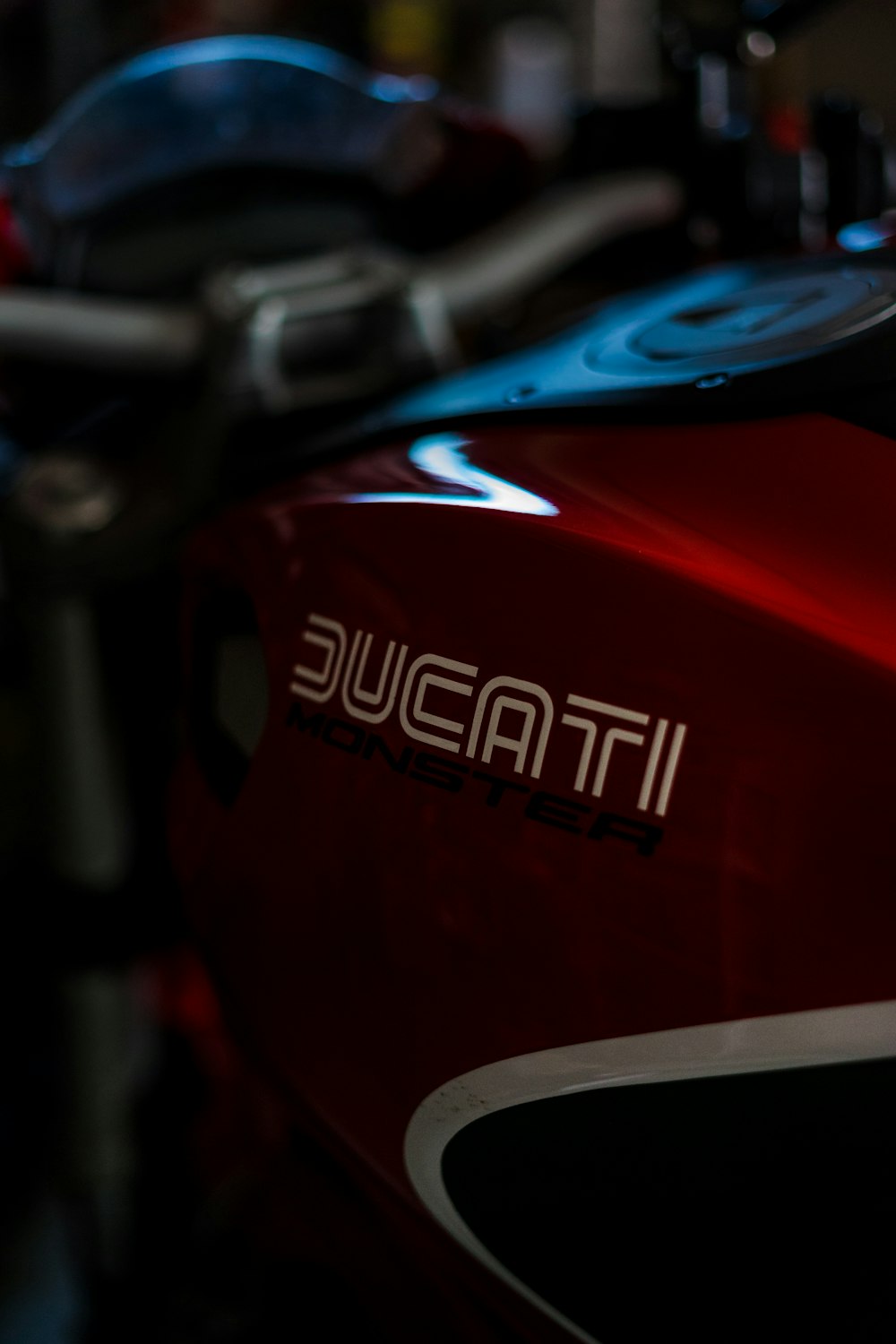 red and black bicycle in close up photography