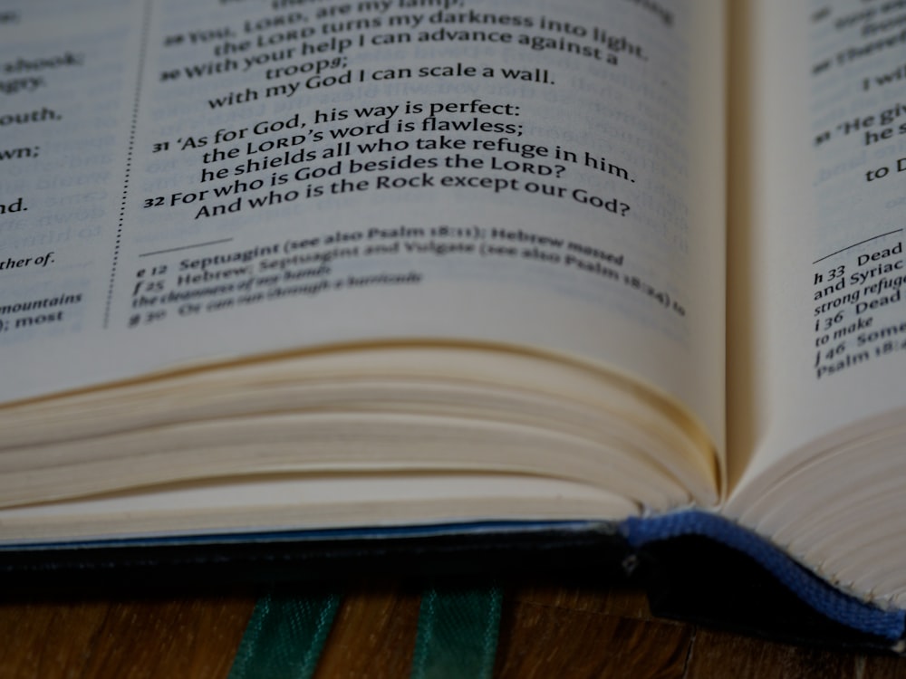 white book page on brown wooden table