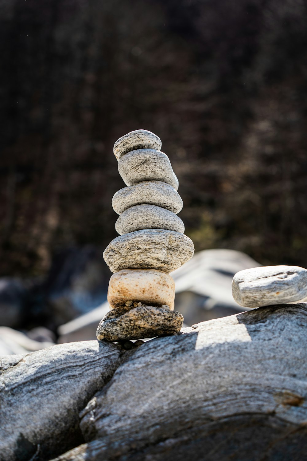 stack of gray stones during daytime