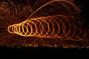 time lapse photography of lights