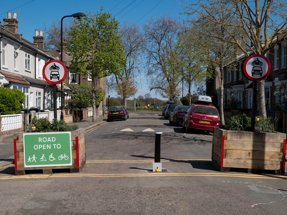 cars parked on side of the road during daytime