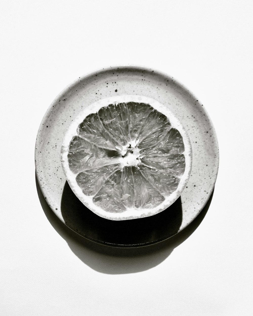 sliced lemon in white ceramic bowl