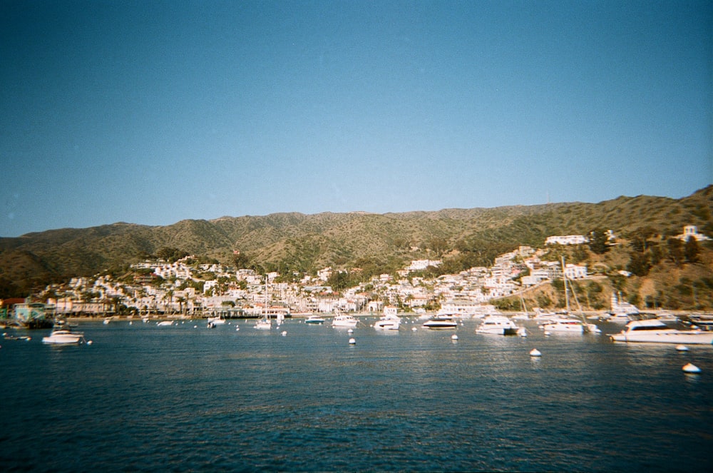 Barco blanco en el mar cerca de los edificios de la ciudad durante el día