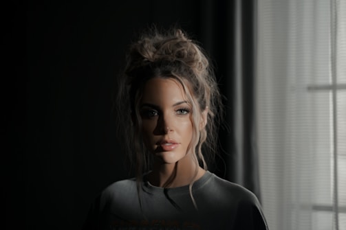 A journalist conducting an interview under soft natural light.