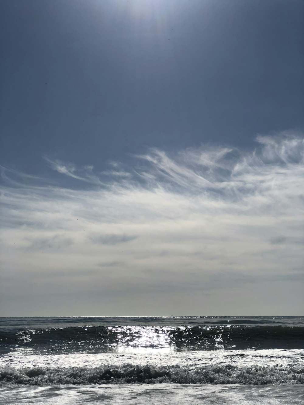 ocean waves under cloudy sky during daytime