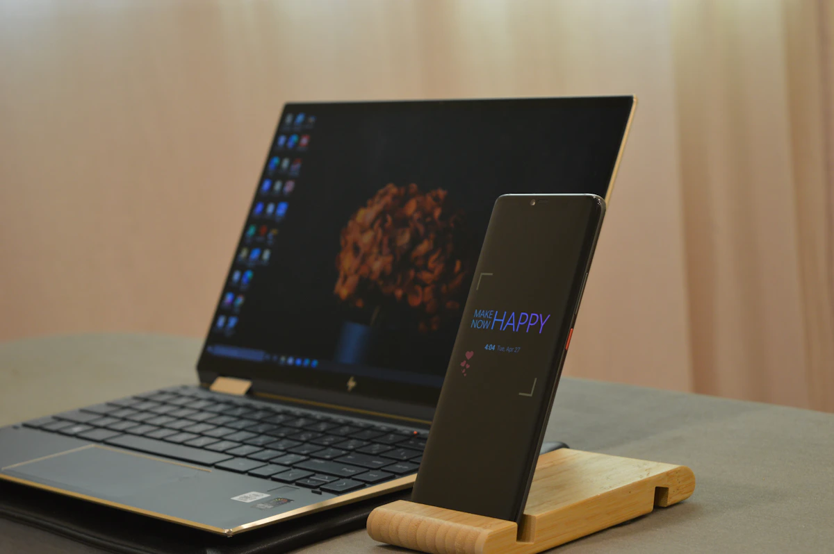 HP Spectre laptop on a modern workspace