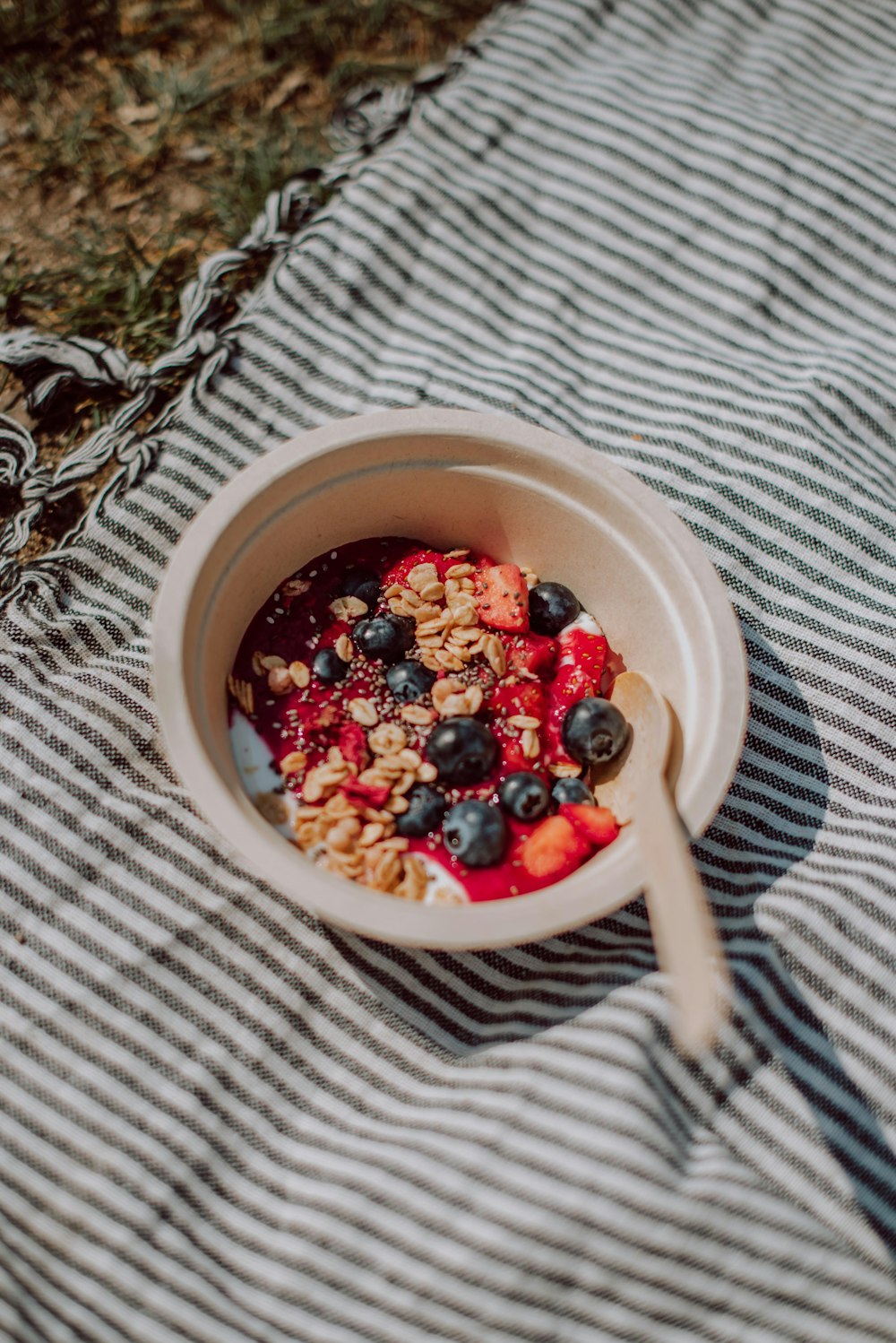 white ceramic bowl with fruits