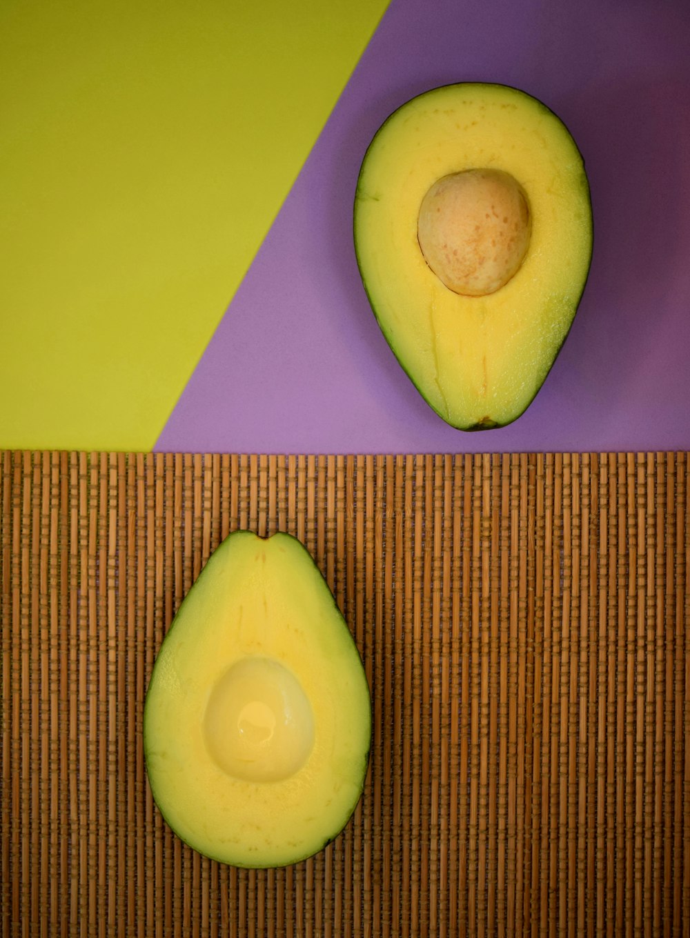 sliced green fruit on brown wooden table