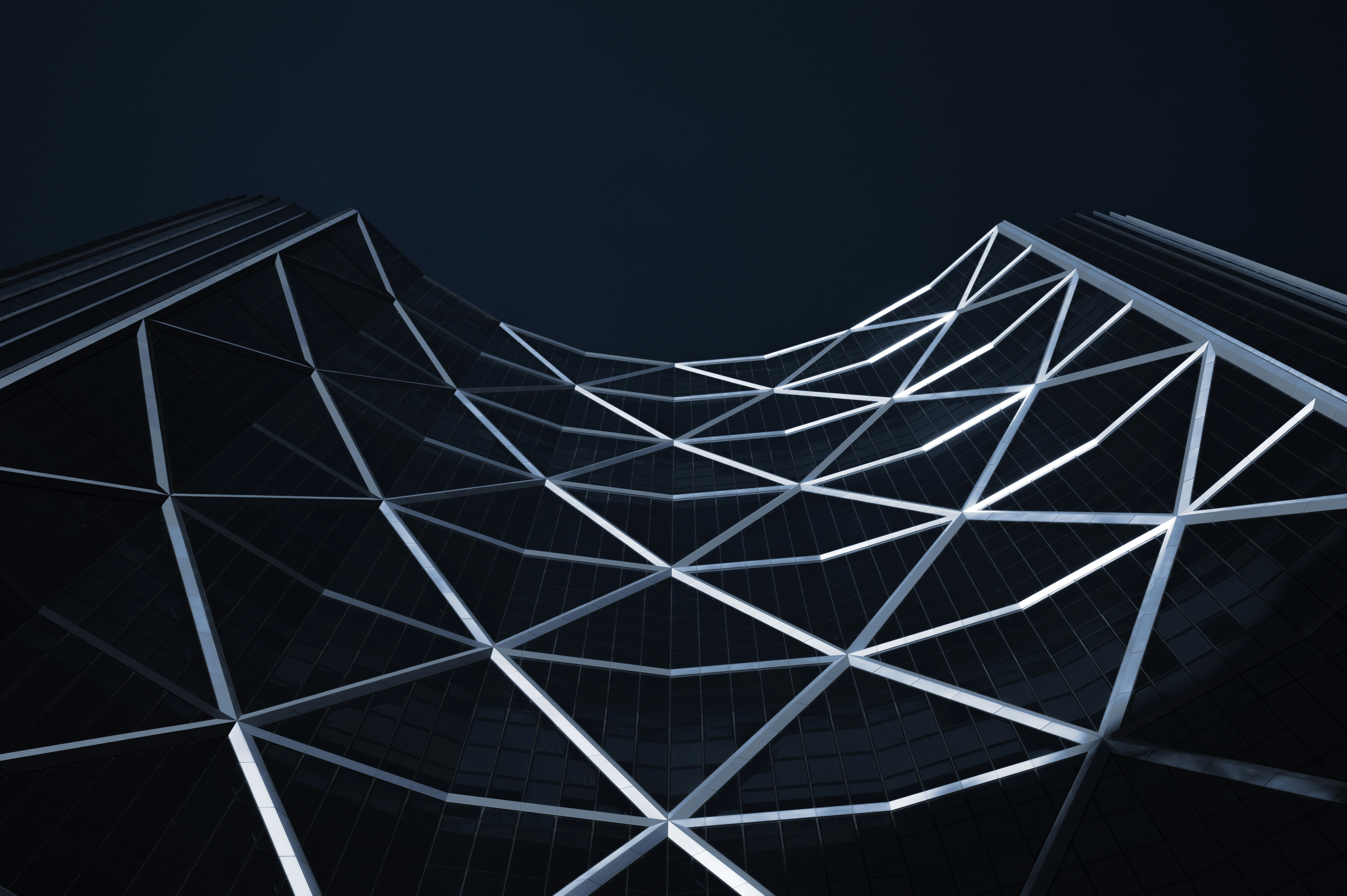 white and black metal frame