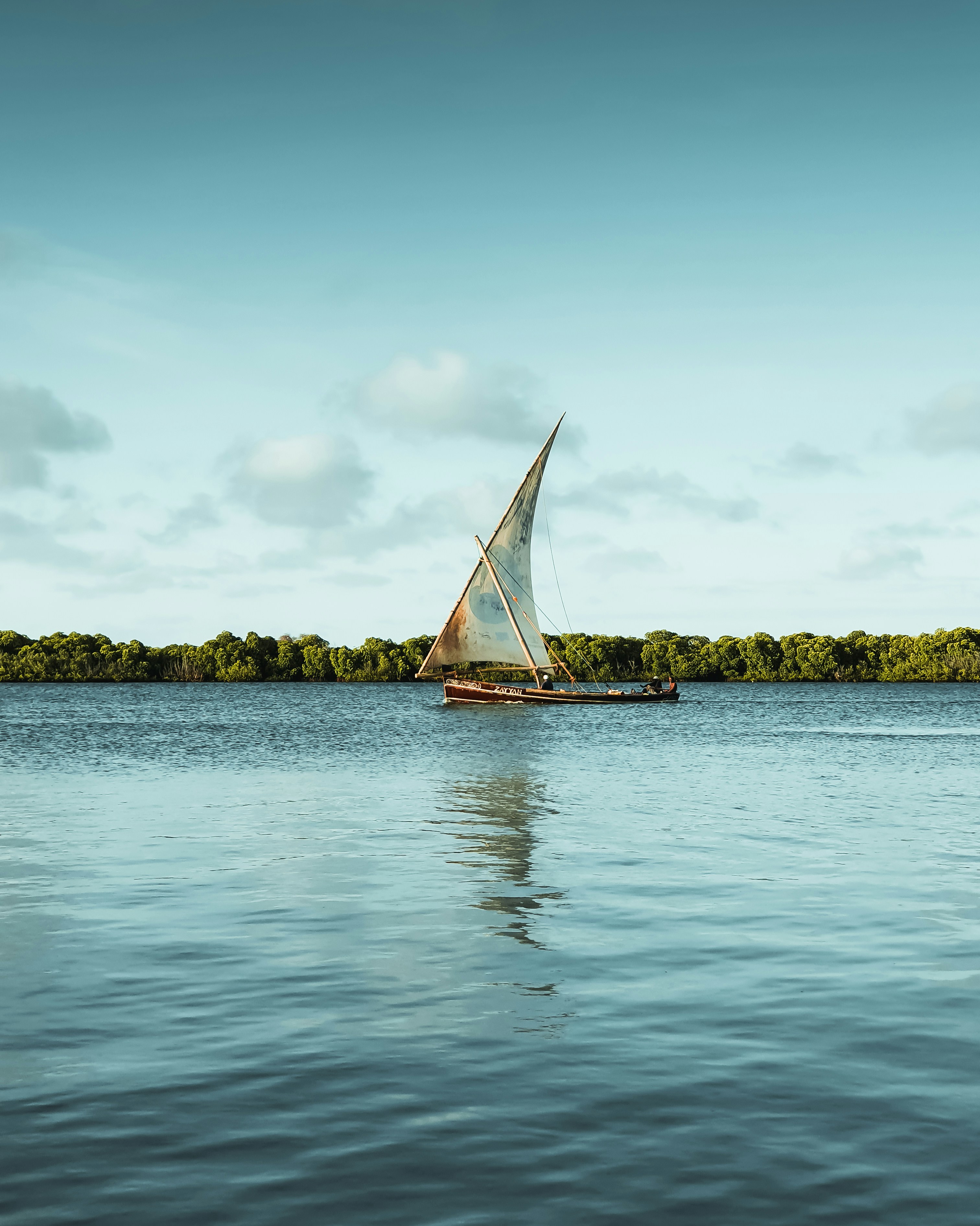 weißes Segelboot auf See tagsüber