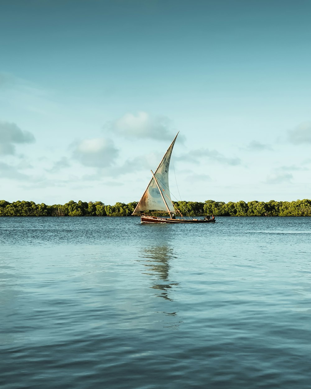 white sail boat on sea during daytime