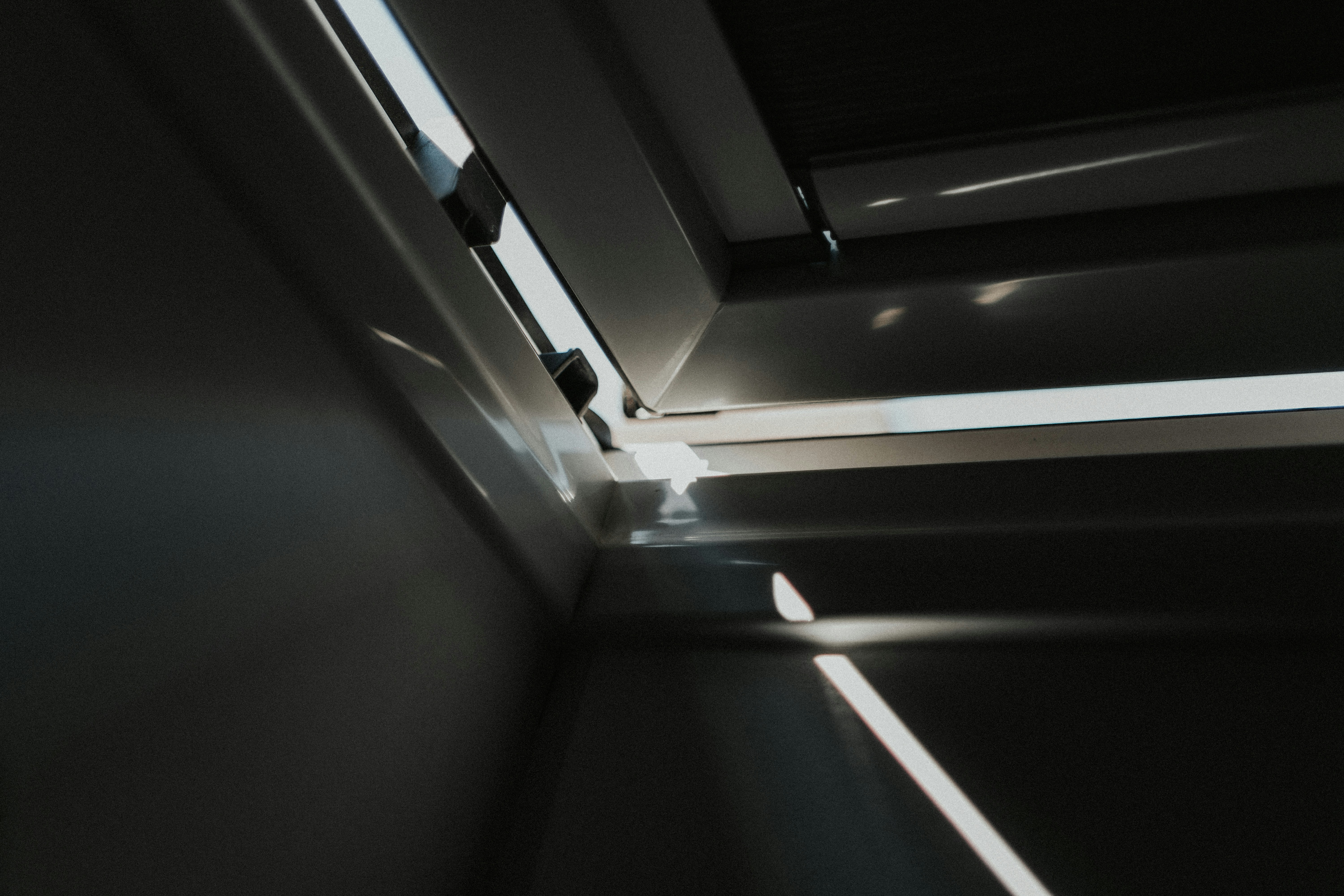 white fluorescent light turned on in room