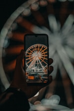 A colorful spin-to-win wheel on a smartphone screen offering exciting rewards.