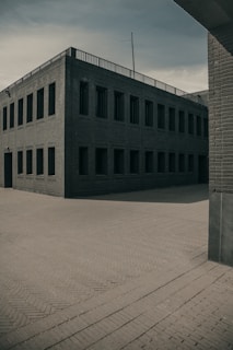 Exterior shot of the Y-Block Eastern Wing building at Tis Hazari Court, New Delhi.