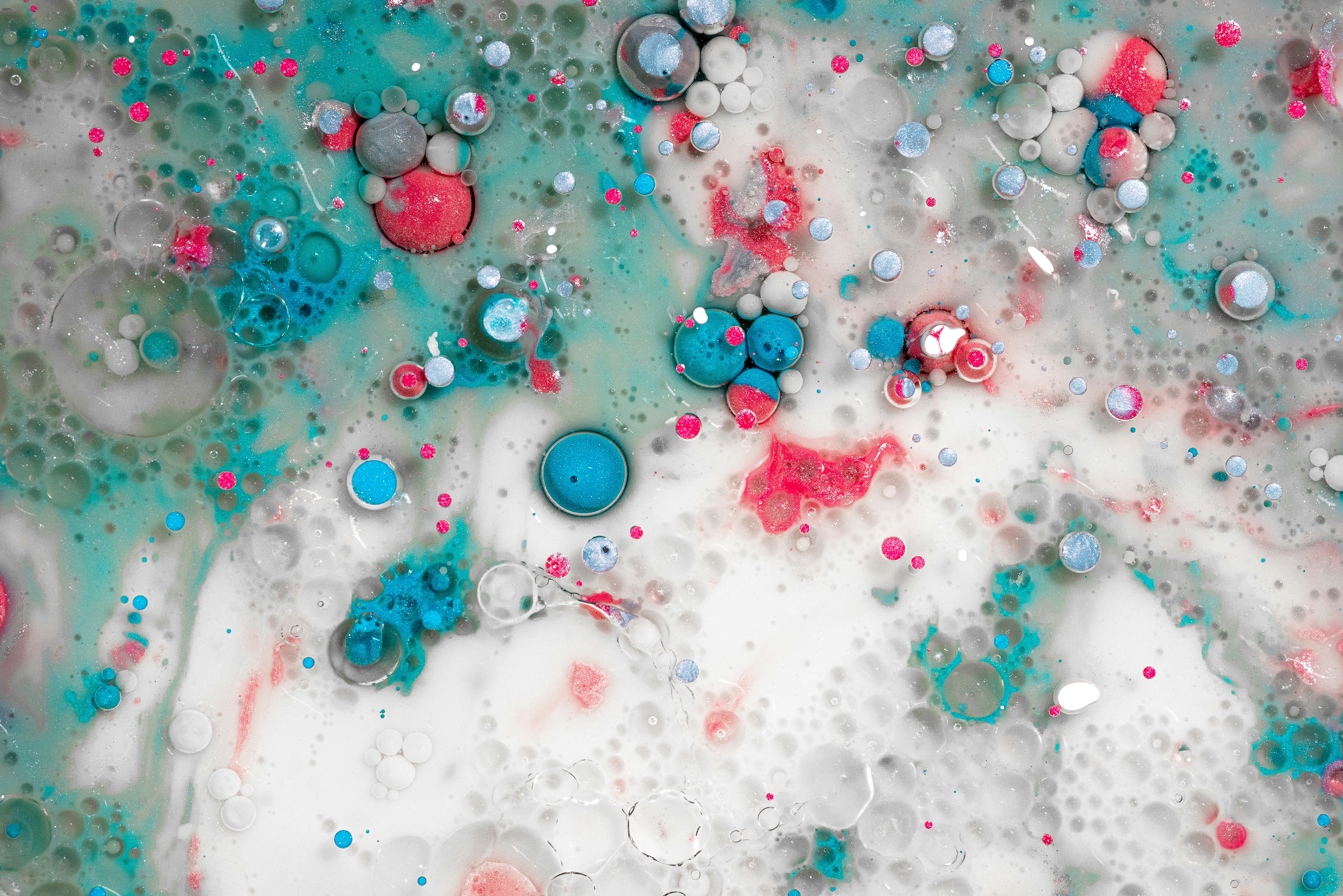 red and black water droplets