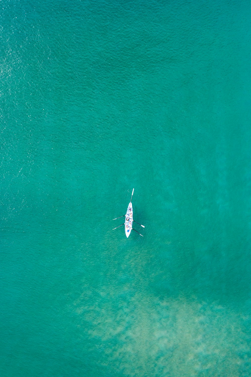 aerial view of boat on sea during daytime