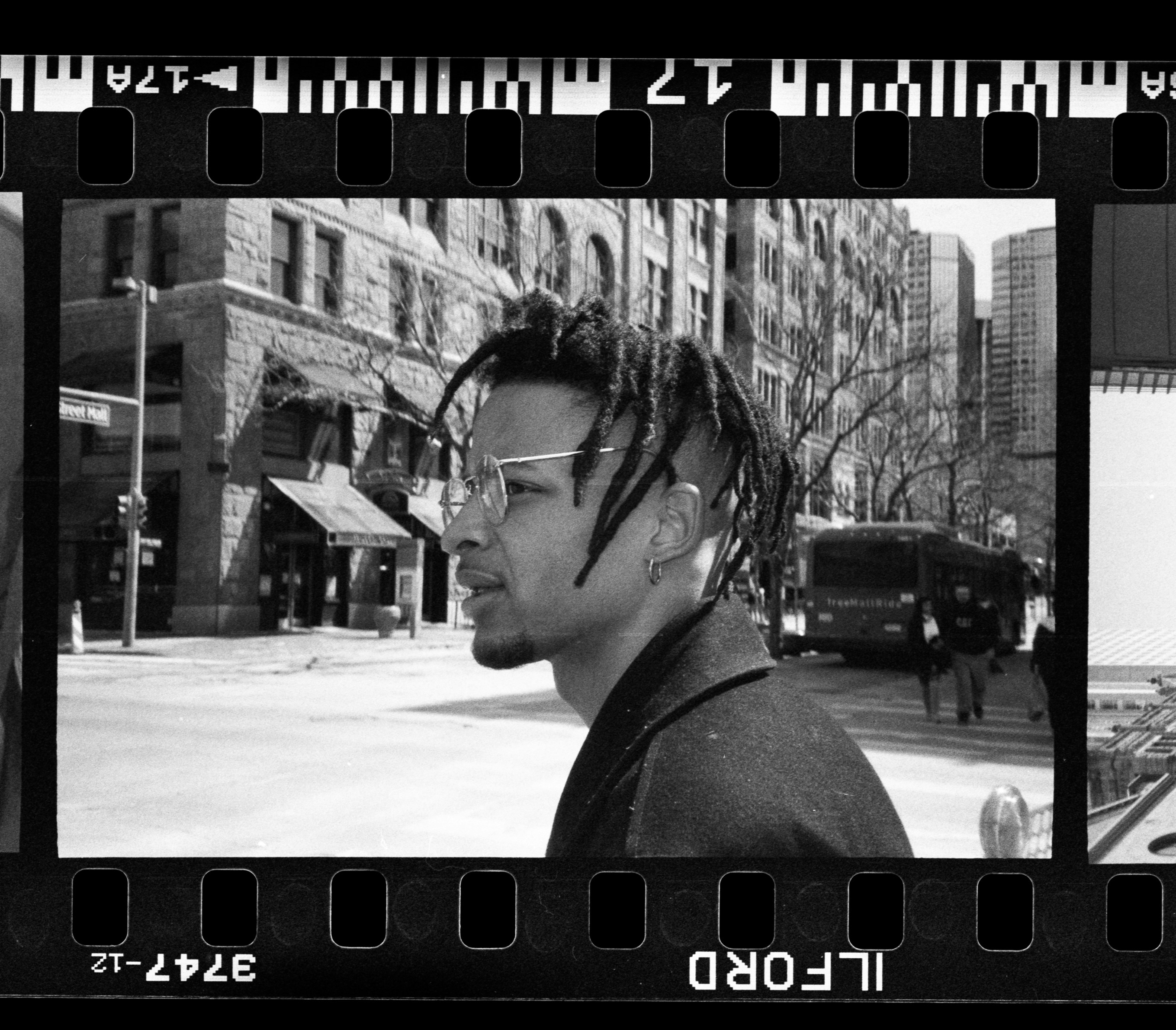 BTS of ''95 Jodeci' and 'Cash Shit' music videos for Vitorio. Ilford Delta 3200. March, 2021.