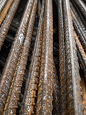 Detailed shot of rust-resistant iron bars ready for shipment.
