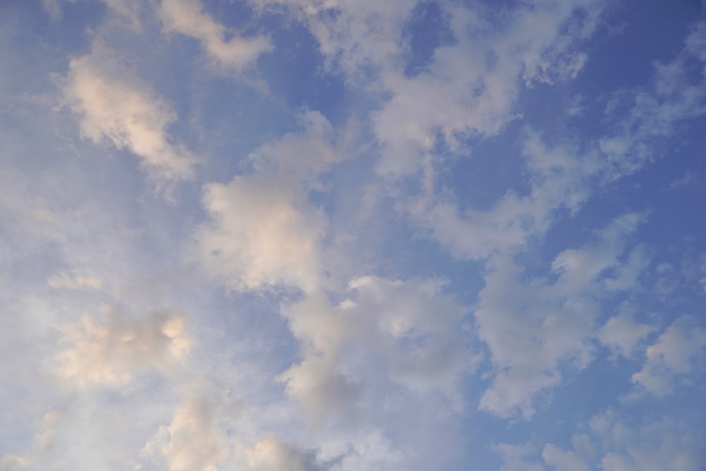 blue sky with white clouds