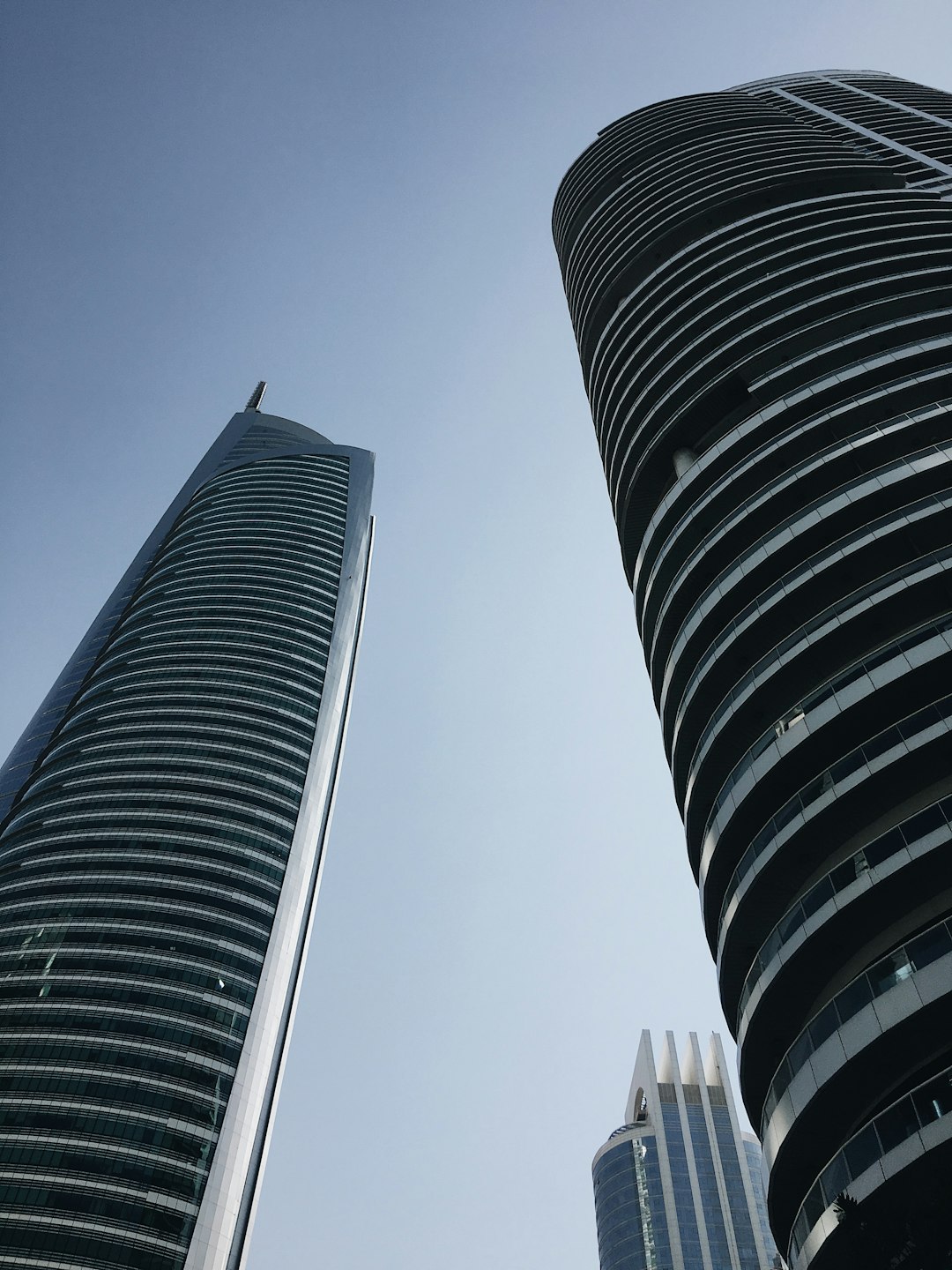 low angle photography of high rise building