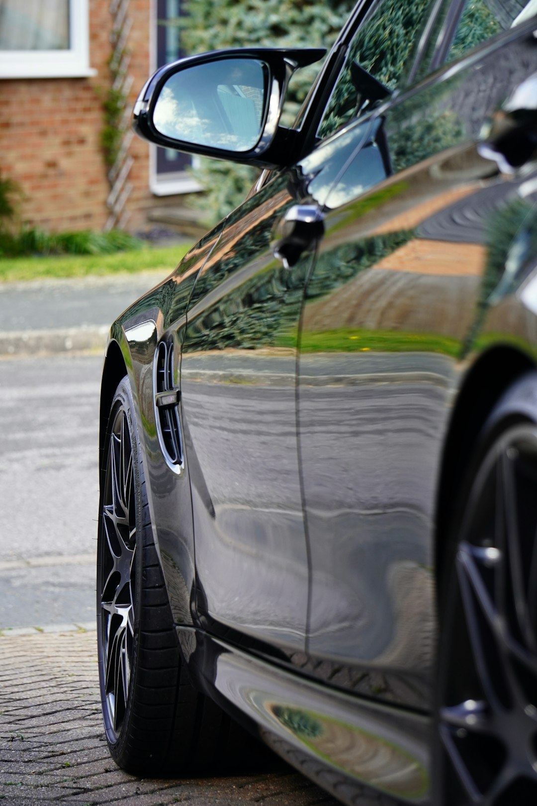 black car on road during daytime