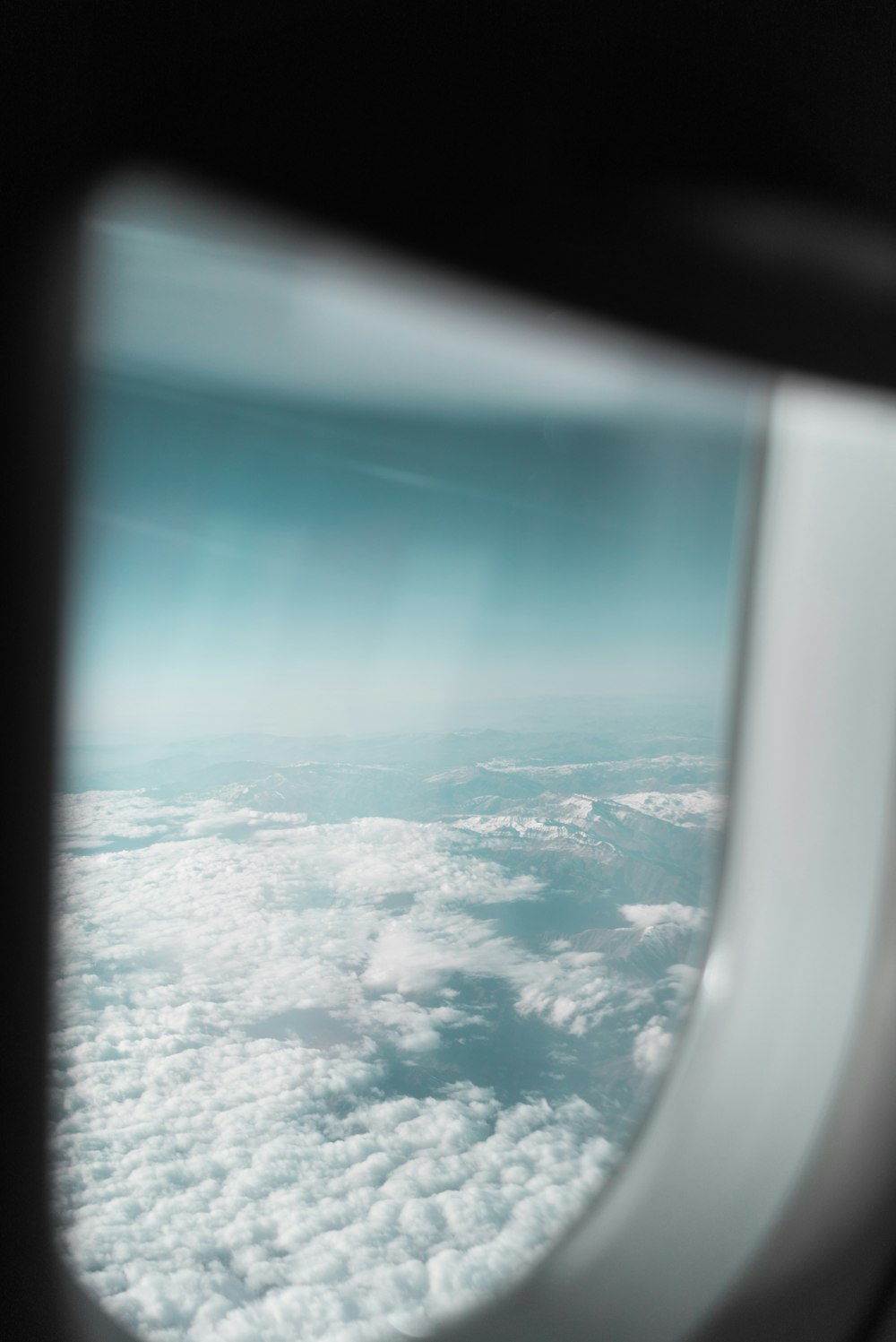 white clouds and blue sky