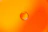 Close-up of a vibrant orange fluid graphic element on a dark background.