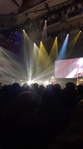 Apical Sounds performing live on stage with colorful festival lights and an enthusiastic crowd.