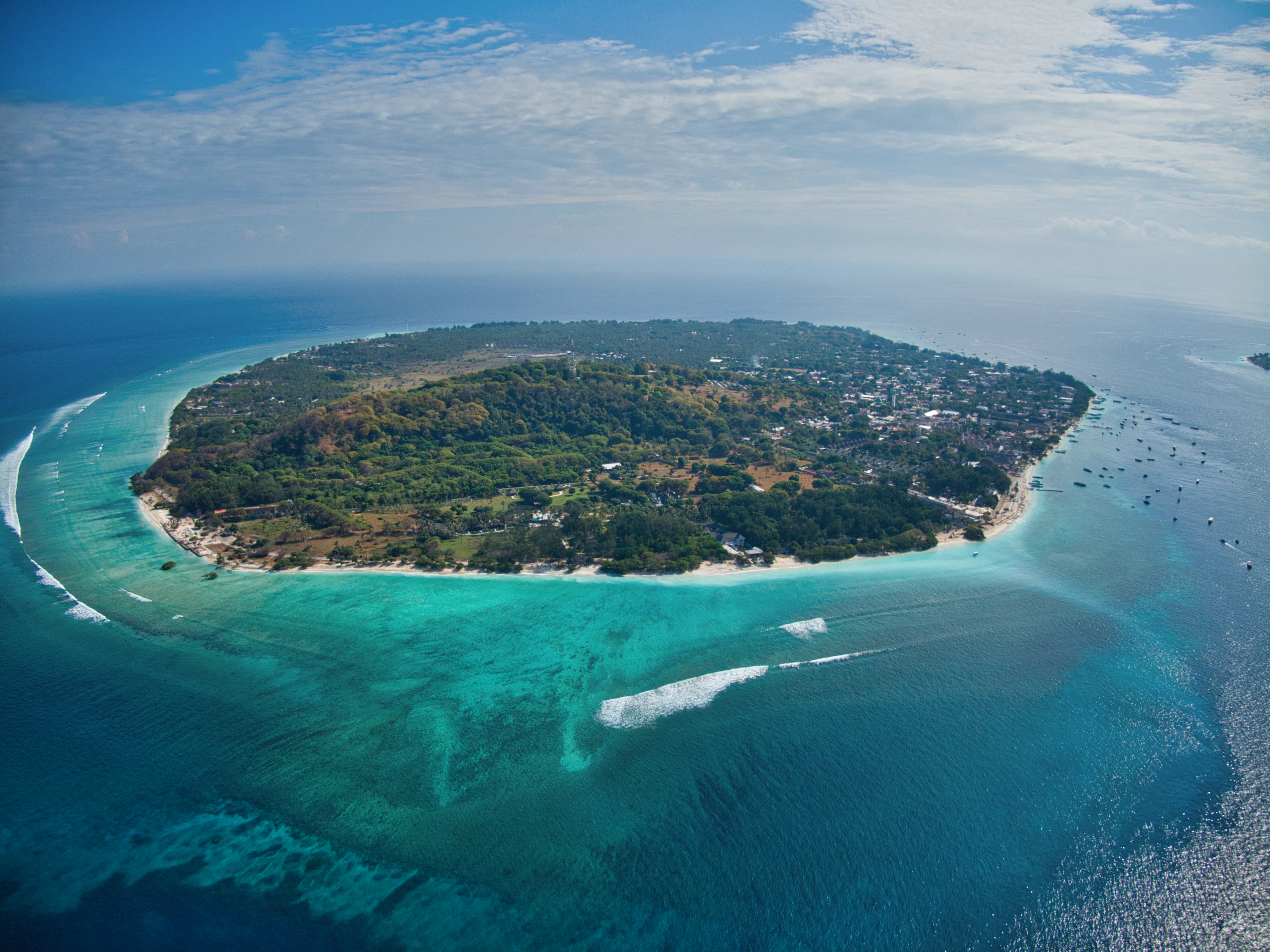 Pulau Gili dilihat dari udara