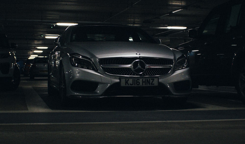 silver mercedes benz c class