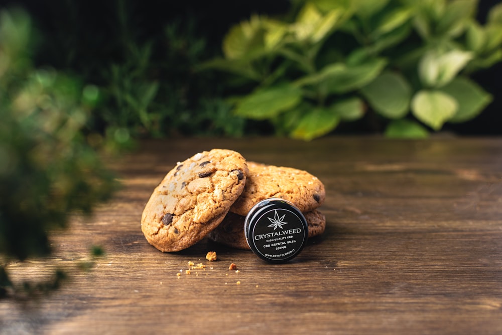 brown cookies on brown wooden table