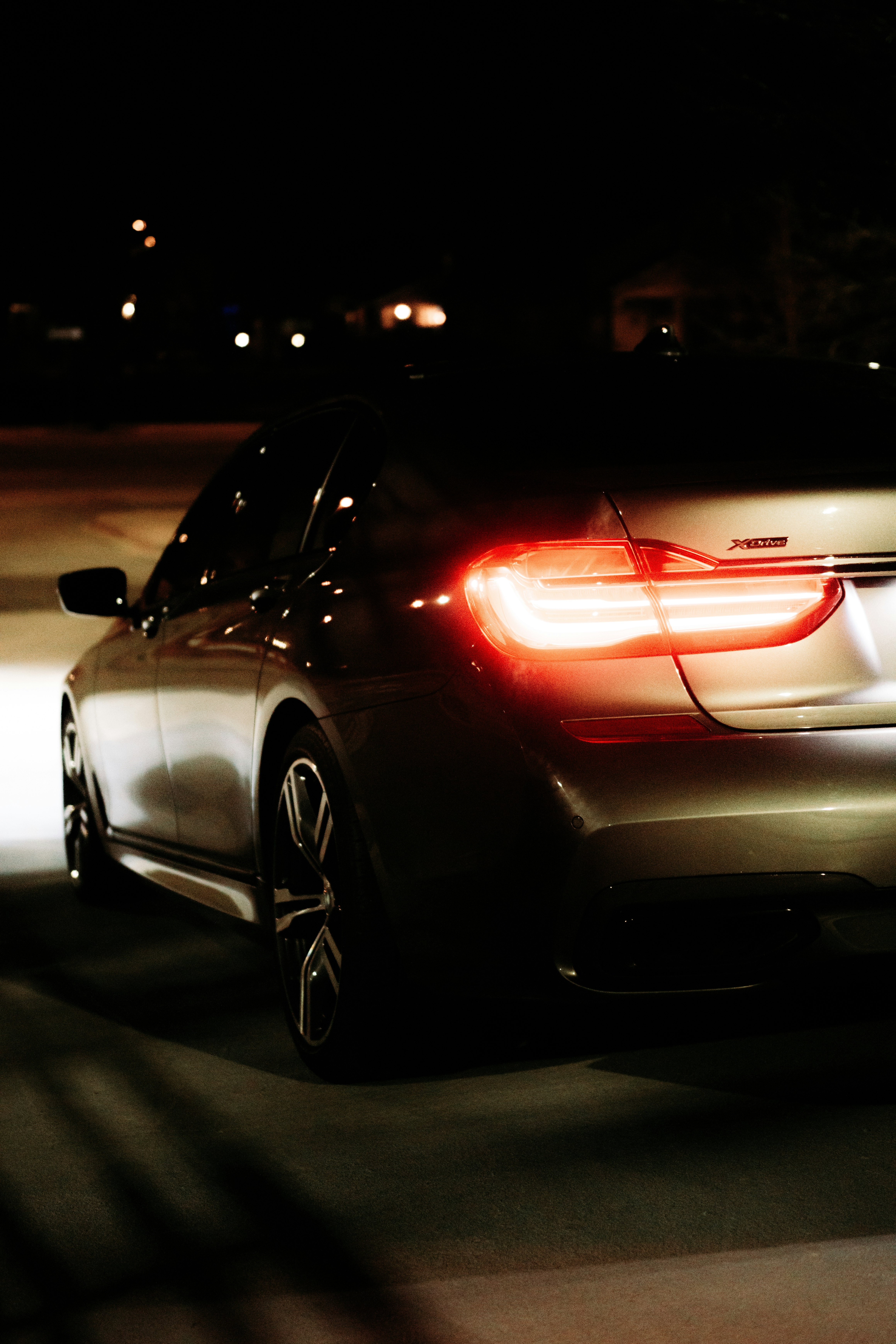 white porsche 911 on road during night time