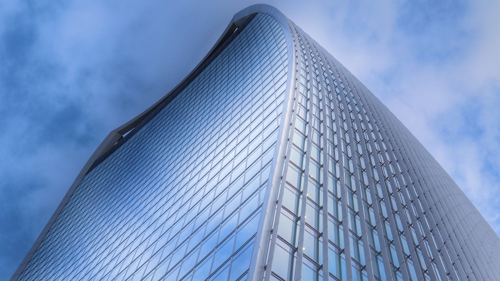 low angle photography of high rise building