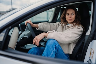 A comfortable car ready for a ride.
