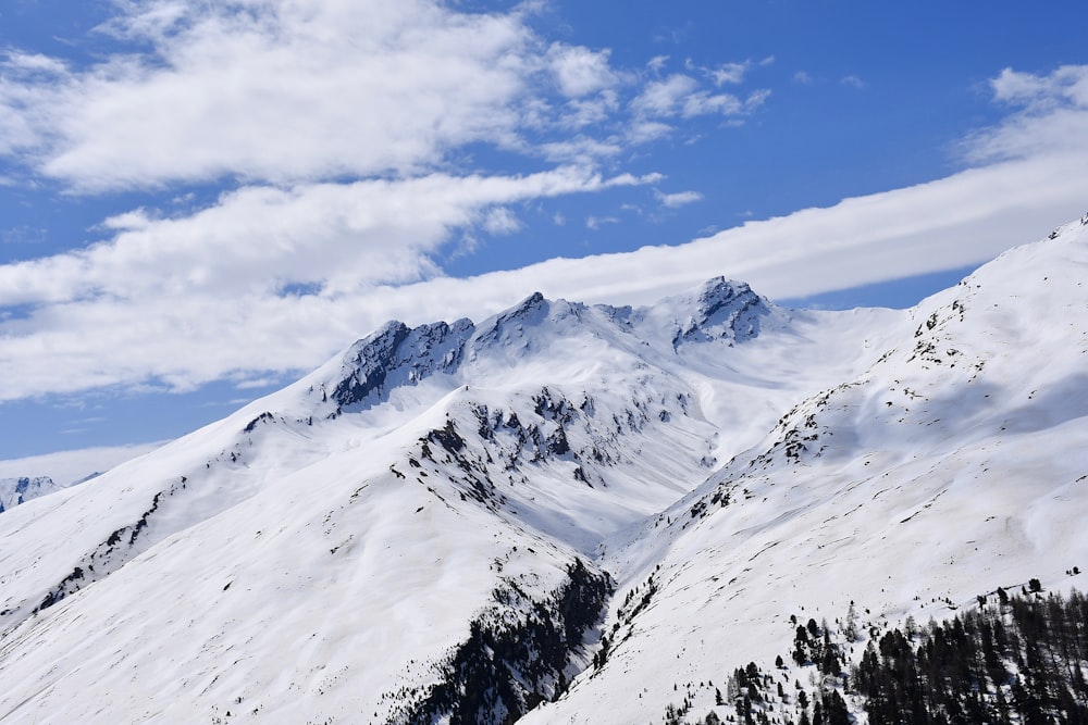 snow covered mountain under blue sky during daytime