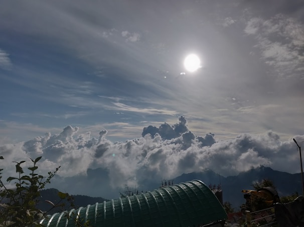 An inspiring landscape view from a mountain top.