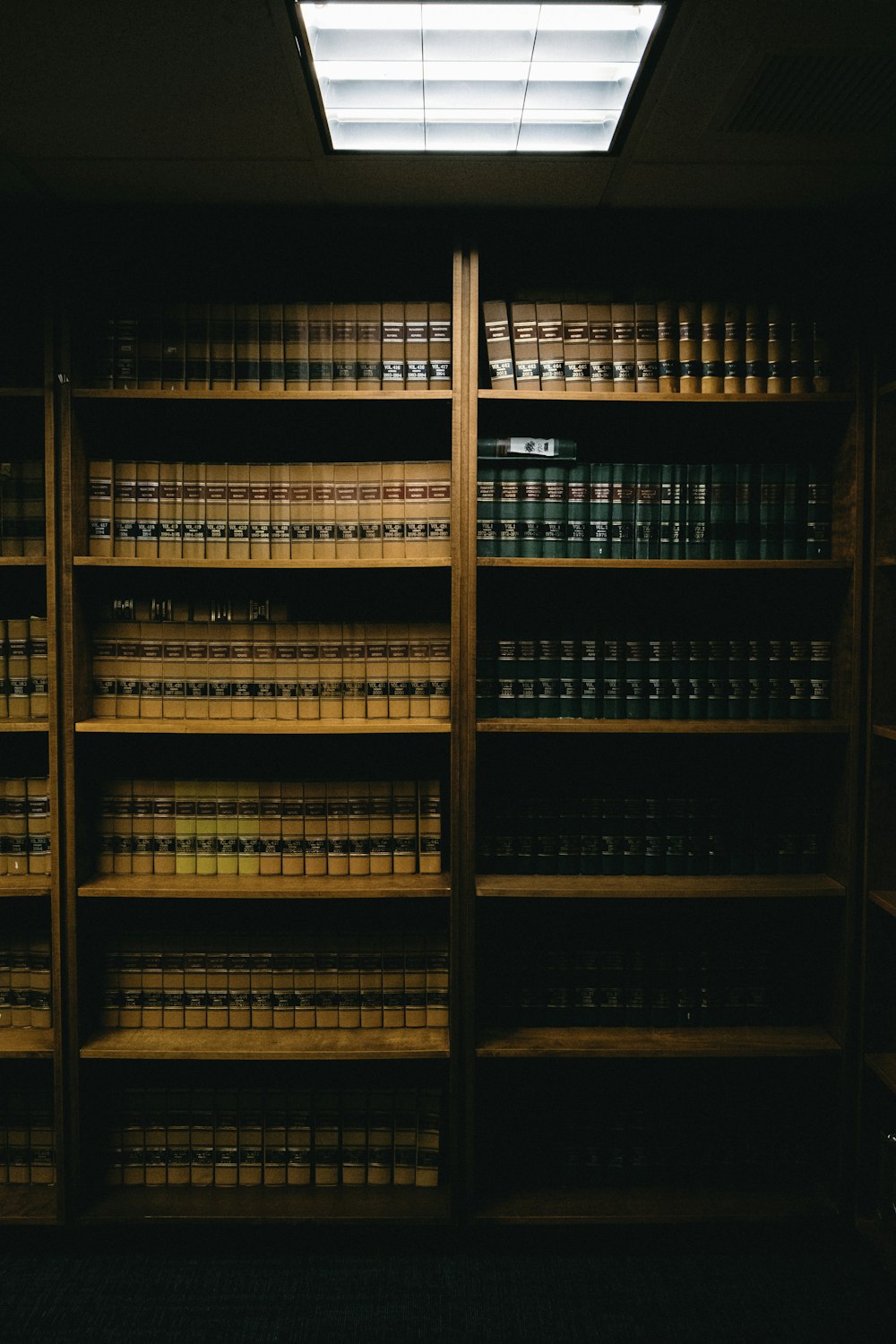 brown wooden shelves with books